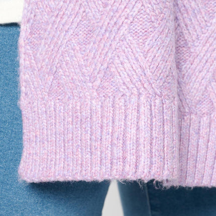TWRHLL Christie Brinkley Soft Basketweave Cable Knit Plush Sweater Scarf
