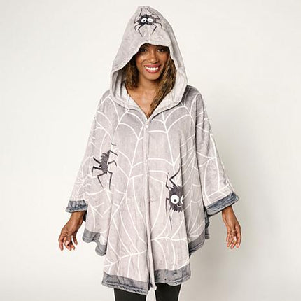 Warm & Cozy Ultra-Soft Plush Hooded Halloween Angel Wrap Blanket