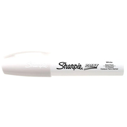 Sharpie Oil-Based Paint Marker, Bold Point, White, 1 Count - Great for Rock Painting