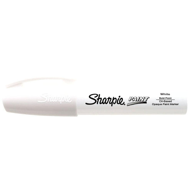 Sharpie Oil-Based Paint Marker, Bold Point, White, 1 Count - Great for Rock Painting