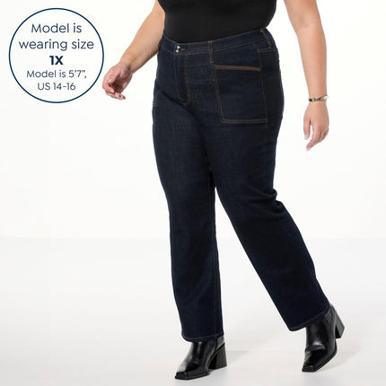 WynneDenim Performance Stretch Straight Leg Jean: Comfortable, Flattering, Everyday Style