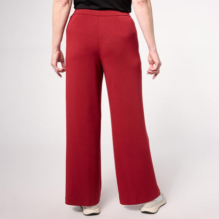 WynneLayers Cloud Knit Pintuck Front Pull-On Pant