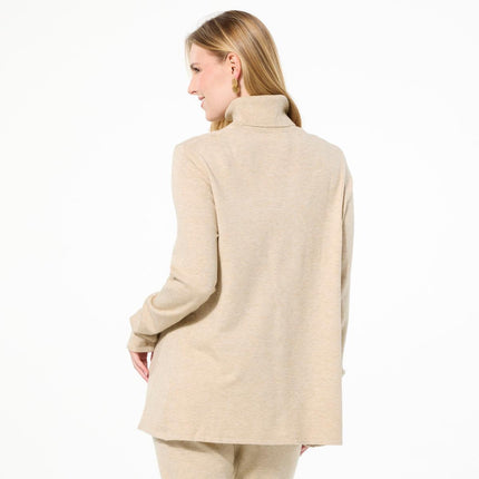 Soft Cashmere Blend Butterfly Turtleneck Sweater by WynneLayers for Elegant Comfort